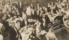 Inaugural dinner party for The Writers social club at the Ambassador Hotel, December 1, 1920 The Writers First Annual Cramp - detail.png