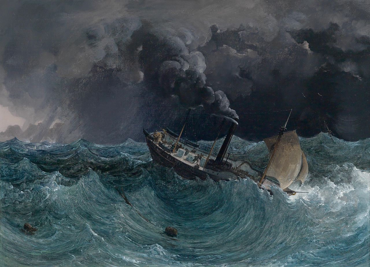 Thomas Ender Dampfschiff Marianne im Sturm am Schwarzen Meer.jpg