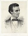 Image 11"Hon. Abraham Lincoln, Republican candidate for the presidency, 1860," a lithograph by Leopold Grozelier, et al. According to the Library of Congress, "Thomas Hicks painted a portrait of Lincoln at his office in Springfield specifically for this lithograph." Image credit: Thomas Hicks (painter), Leopold Grozelier (lithographer), W. William Schaus (publisher), J.H. Bufford's Lith. (printer), Adam Cuerden (restoration) (from Portal:Illinois/Selected picture)