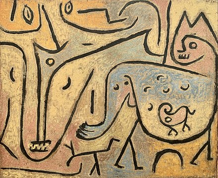 Tiere begegnen sich [Des animaux se rencontrent], 1938, 111[44],[n 14]