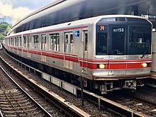 02 series set 50, the train involved as B701/A801/B901. Tokyo Metro Series 02 02-150F in Yotsuya Station 02.jpg