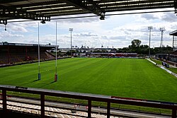 The view from the executive areas of the Colin Hutton North Stand at Sewell Group Craven Park, Kingston upon Hull.