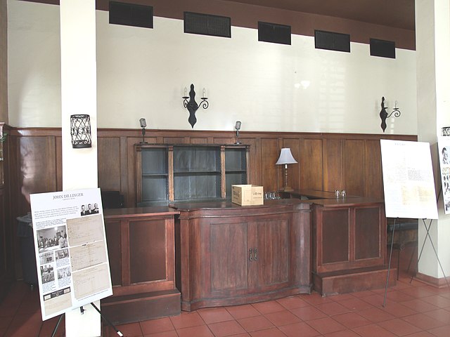 The old lobby of the Hotel Congress which was built in 1919 and associated with John Dillinger. The hotel is located at 303-311 E. Congress St. in Tuc