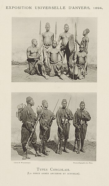 File:Types Congolais (La Force Armee Ancienne et Actuelle, Exposition Universelle D'Anvers, 1894, RP-F-2001-7-4-59.jpg