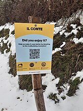 U Praettu (Èrli), Cartê du trail du Cònte