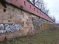 Ufermauer zur Elbe in Torgau