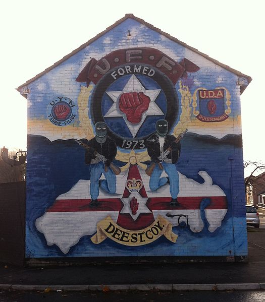 A UDA/UFF mural in Belfast