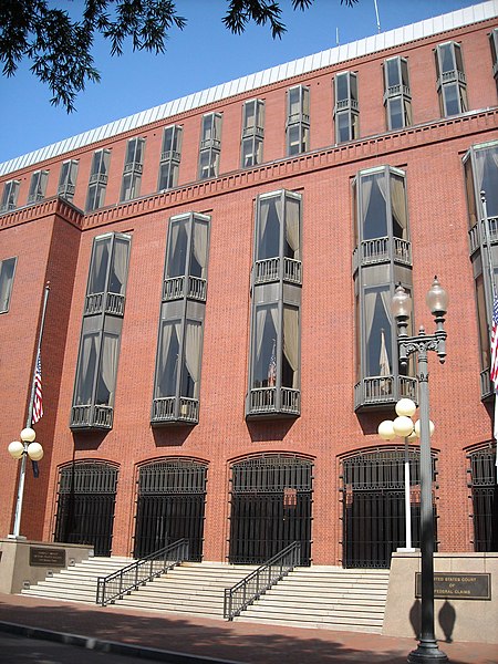 The Howard T. Markey National Courts Building in Washington, D.C., in which the Federal Circuit is located.