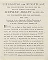 Verklaring van de prent van de hemelvaart van Hendrik Hooft Danielsz. 1794 Uitlegging der Kunstplaat, ter vereeuwiging van den wel ed groot achtbaare heere Henrik Hooft Danielsz. (titel op object), RP-P-OB-86.355.jpg