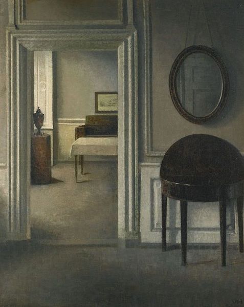 File:Vilhelm Hammershøi - Interior with a mirror (ca.1907).jpg