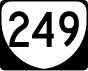 State Route 249 marker 