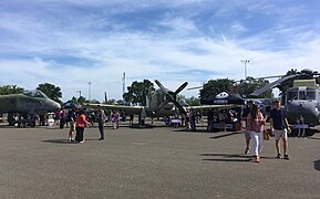 Visitors at the 2019 Hops and Props at the Aerospace Museum of California.jpg