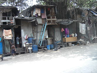 Wadala slums. Over the years, slum development had started in Wadala adjacent to the railway tracks and a large colony began to form. In 2006, the state government took action and cleared the area of slums. Wadala slums - Mumbai.jpg