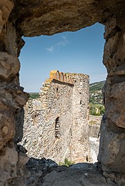 Walls of the Devín Castle (Bratislava, Slovakia)