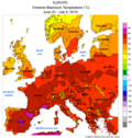 Vorschaubild für Hitzewellen in Europa 2019