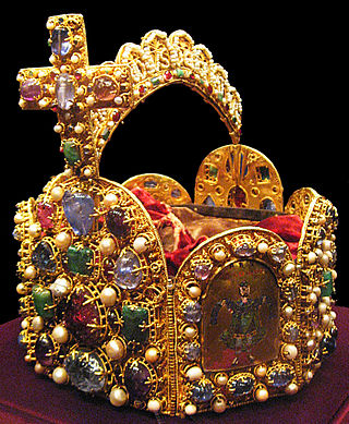 <span class="mw-page-title-main">Imperial Crown of the Holy Roman Empire</span> Crown worn by the emperor of the Holy Roman Empire