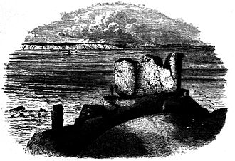 Ruins of the East Blockhouse in 1881 West Blockhouse, Pembrokeshire, 1881.jpg