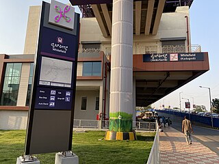 <span class="mw-page-title-main">Whitefield (Kadugodi) metro station</span> Namma Metro station