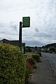 The bus stop at Bannock Road Middle, Whitwell, Isle of Wight for Southern Vectis route 6.