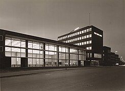 Ernst-Sachs-Straße mit Hauptverwaltung der Fichtel & Sachs AG 1959