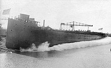 The launch of the SS William G. Mather William G Mather launch.jpg