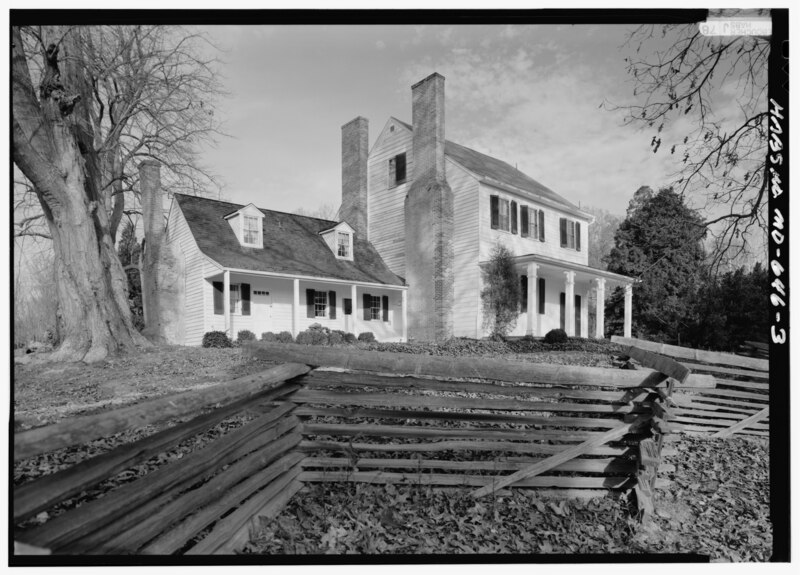 File:Woodstock, 8706 South East Crain Highway (U.S. Route 301), Upper Marlboro, Prince George's County, MD HABS MD,17-ROSVI.V,3-3.tif