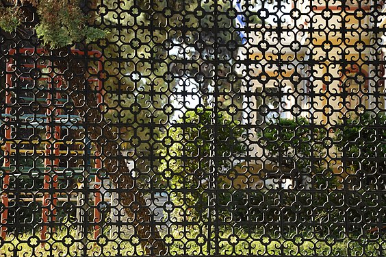 Wrought iron fence in Thessaloniki, Greece.