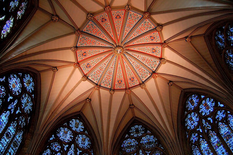 File:York Minister Chapter House Roof.jpg