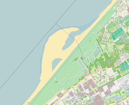 Zandmotor op Openstreetmap