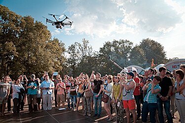 Quadcopters show, 2013 Kvadrakoptery 2.jpg