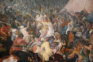 The Battle of Issus by Jan Brueghel the Elder in the Louvre 0 La Bataille d'Issus - Jan Brueghel l'Ancien (detail).JPG