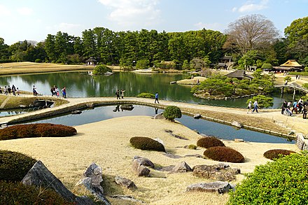 Kōraku-en in Okayama.(Kaiyū-shiki Garden, completed in the 17th century)
