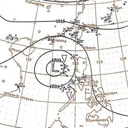 1900年11月8日的天氣圖