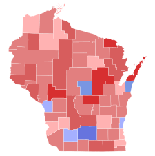 1916 Wisconsin gubernatorial election results map by county.svg