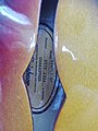 1997 Epiphone Rivoli (number R97F 1324) - f-hole with label (2020-07-21 10.10.57 by Enrico Di Pierro).jpg