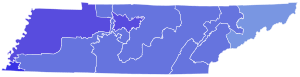 2006 Tennessee Gubernatorial Election by congressional district.svg