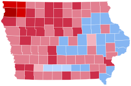 2006 United States House of Representatives elections in Iowa results map by county.svg