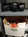 2017-10-05 06 43 02 Parachutes for weather balloons in the storage room at the National Weather Service's Baltimore-Washington Weather Forecast Office in the Dulles section of Sterling, Loudoun County, Virginia.jpg