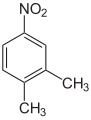 Deutsch: Struktur von 4-Nitro-o-xylol English: Structure of 4-Nitro-o-xylene