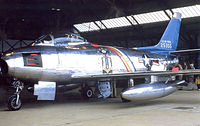 492nd TFS Wing Commander's North American F-86F-25-NH Sabre 52-5355, 1956.