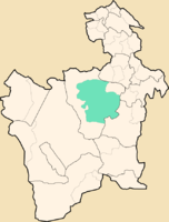 Location of the Municipio Tomave in the Department of Potosí
