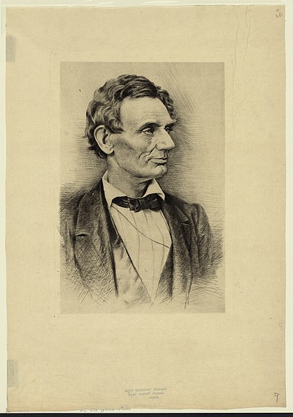 File:Abraham Lincoln, bust portrait, without beard, facing right LCCN2008680197.jpg