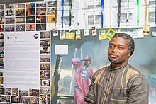 Akinleye at his exhibition in 2015. Akintunde Akinleye.jpg