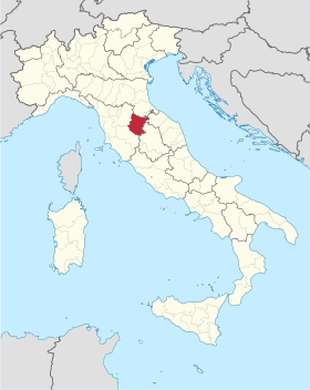 Localisation de Province d'Arezzo