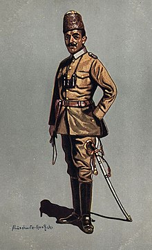 An Ottoman cavalry officer, c. 1912 Arnold Luschwitz-Koreffski, Turkish cavalry officer.jpg