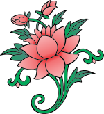 A Lotus, one of the eight auspicious symbols in Mahāyāna