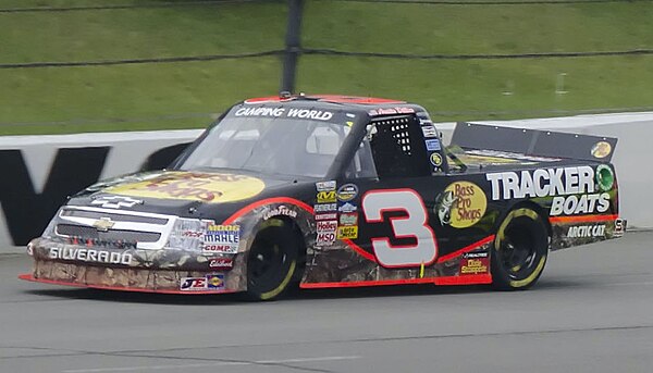 Dillon racing at Pocono Raceway in 2011