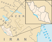 Ligging van Nachitsjevan in Azerbeidjan
