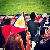 Fans of the national team during a friendly against SV Darmstadt 98 in Germany.
June 24, 2011 Azkals fans in Germany.jpg