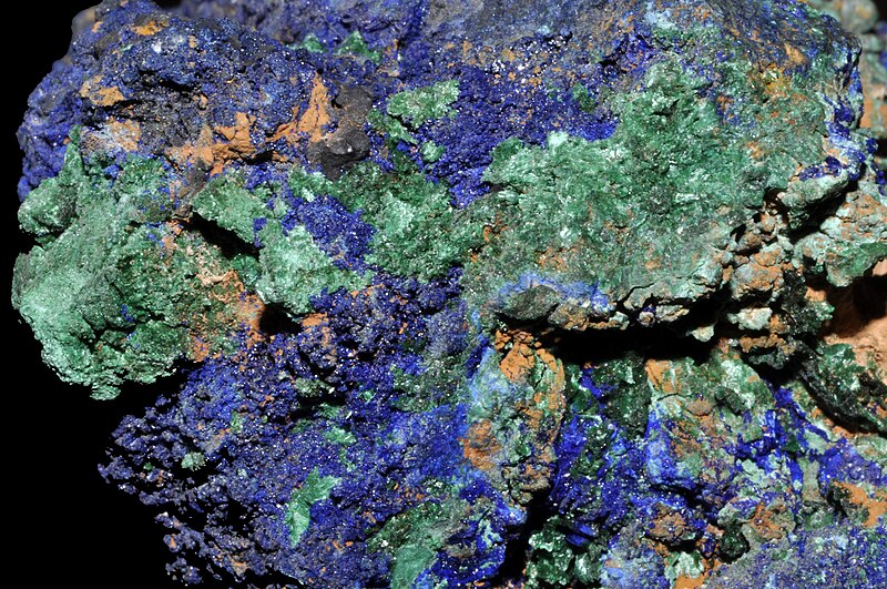 File:Azurite et malachite 2(Maroc).jpg